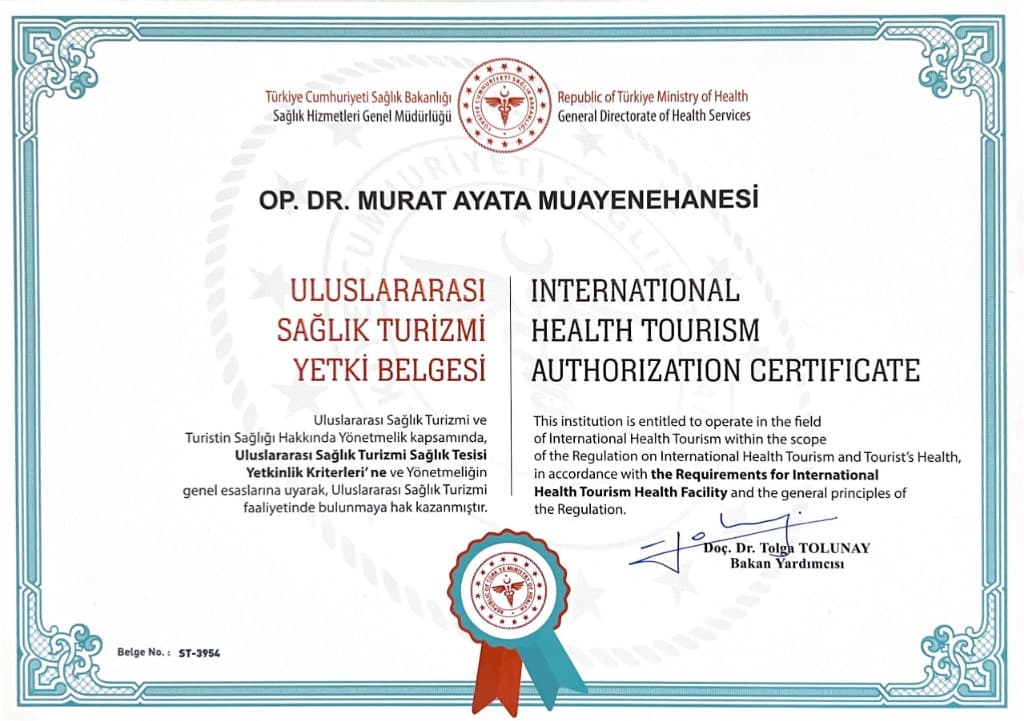 Uluslararası Sağlık Turizmi Yetki Belgesi